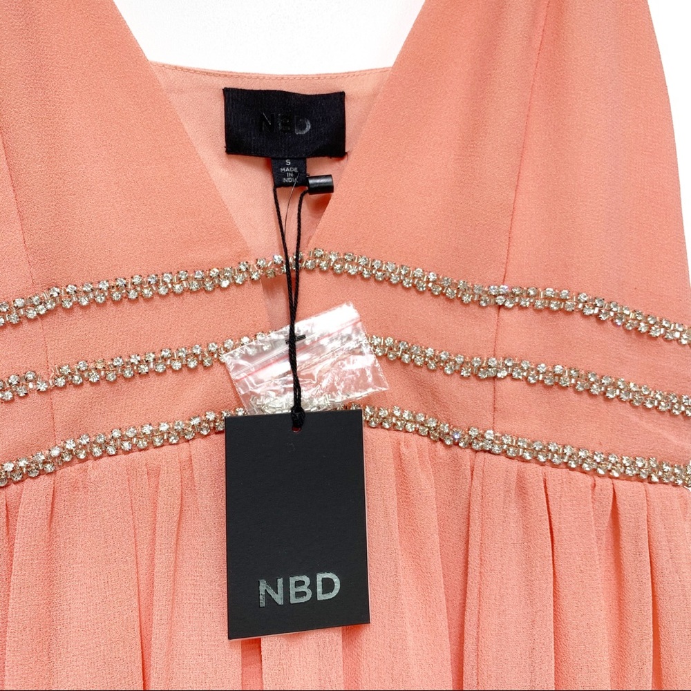 NWT NBD Giavanna Gown in Sorbet Pink - Picture 8 of 10